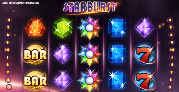 Starburst - diamantově zářivý hrací automat