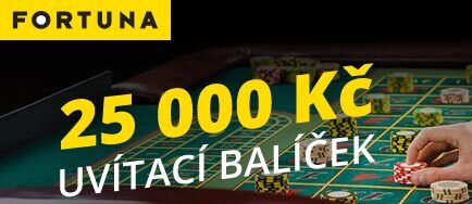 Online casino Fortuna Vegas nabízí uvítací bonus 25 000 Kč pro nové hráče