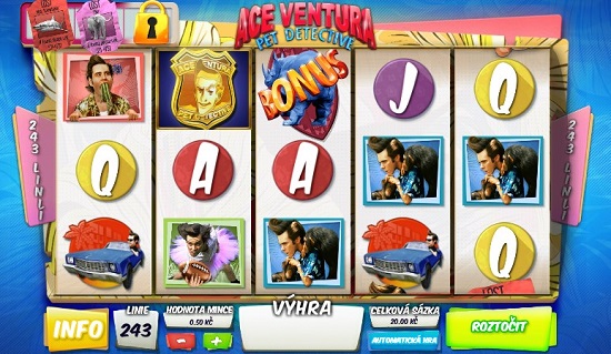 Hrací automat - Ace Ventura