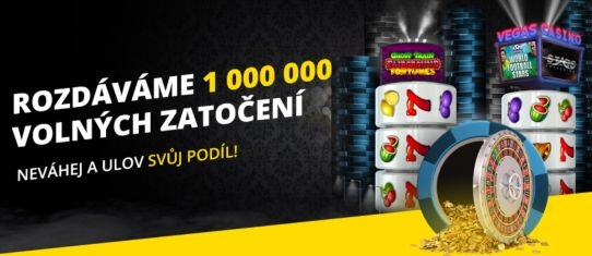 Fortuna Vegas - akce o 1 000 000 zatočení zdarma