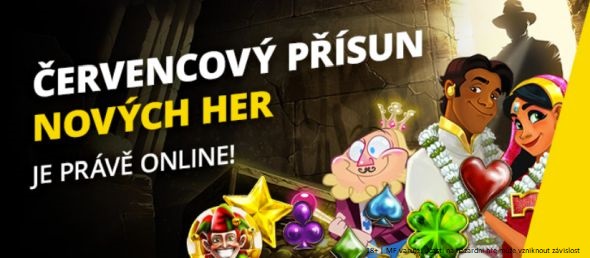 Červencové žhavé hry ve Fortuna Vegas