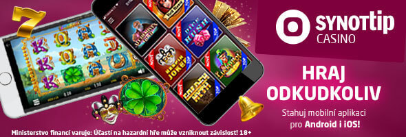 Hraj v online casinu Synot na mobilu