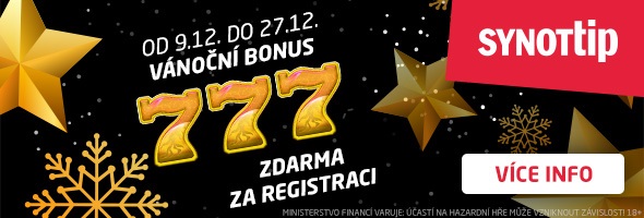 Nový vánoční bonus u SYNOT TIP casino