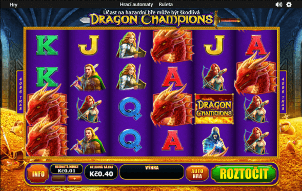 Na automatu Dragon Champions padají parádní výhry