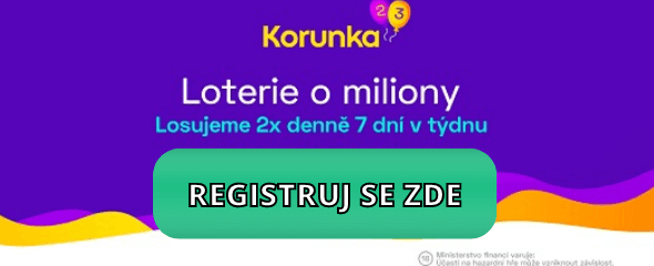 Registruj se do loterie Korunka přes Chance