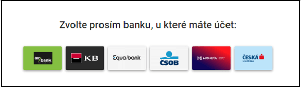 Ověření totožnosti online skrz banku u Chance