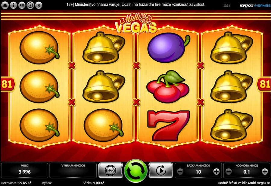 Hrajte u Betana automat Multi Vegas 81 s free spiny za registraci ZDE