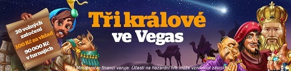 Tři králové ve Vegas - 3 bonusy od Chance