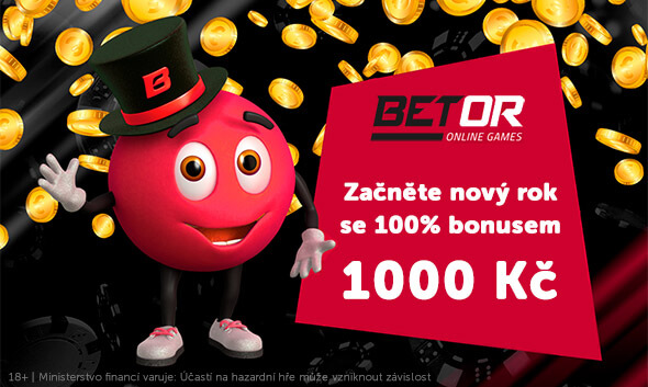 Bonus až 1 000 Kč ke vkladu u Betoru