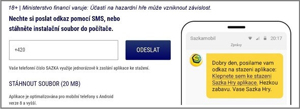 Casino aplikace Sazka Hry