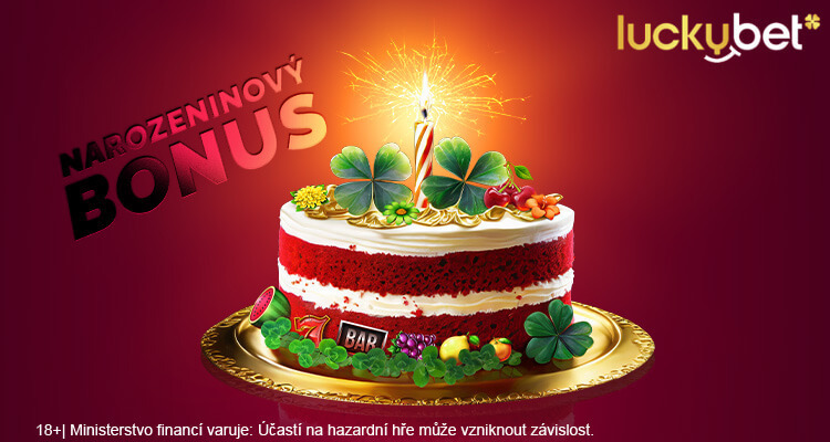 Narozeninový bonus v online kasinu LuckyBet
