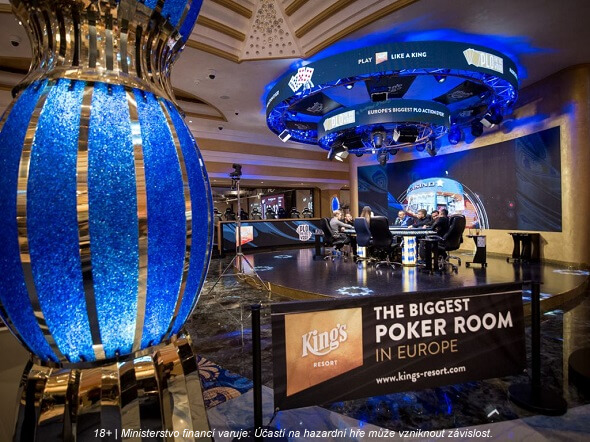 Poker room v King's Resort je největší v Evropě