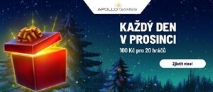 Adventní bonus online casina Apollo Games