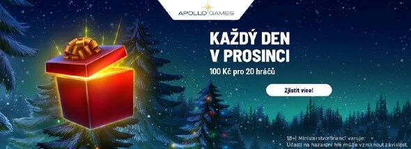 Adventní bonus online casina Apollo Games