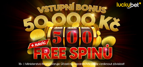 Registrujte se u LuckyBetu a získejte bonus za registraci zdarma 300 Kč