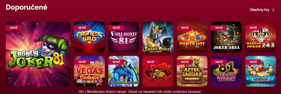 LuckyBet automaty