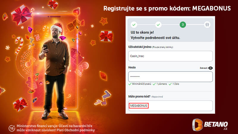 Platný promo kód MEGABONUS