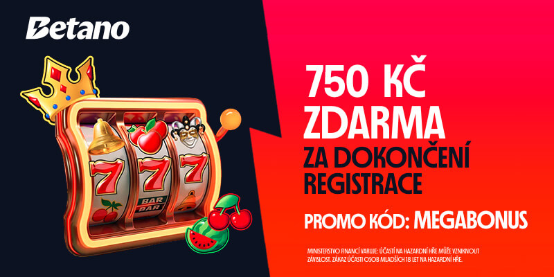Betano promo kód MEGABONUS 750 Kč