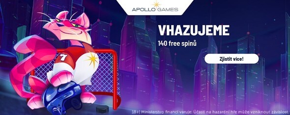 Získejte 140 free spinů na oblíbené hry u Apollo Games