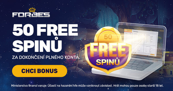 Registrujte se u Forbes casina a získejte 50 free spinů