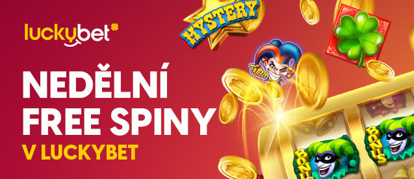 Free spiny každou neděli v LuckyBet casinu: Nenechte si je ujít