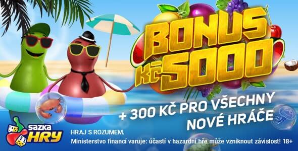 Registrujte se u Sazka Her a získejte 300 Kč bonus zdarma za registraci