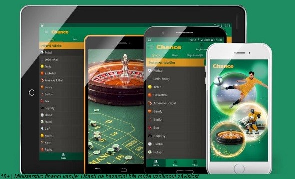 CZ casino Chance - mobilní aplikace