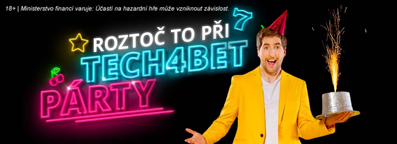 Tech4Bet párty u Fortuny Vegas: Bonusy a turnaj o 50 000 Kč