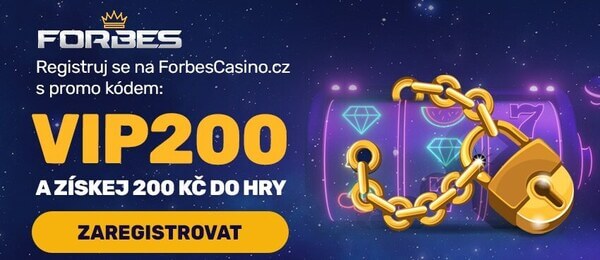 Získej VIP bonus 200 u Forbes casina.