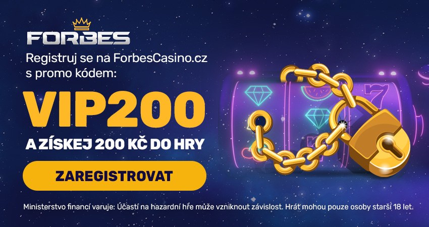 Získej VIP bonus 200 u Forbes casina.