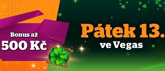 Bavte se v pátek 13. v Chance Vegas a získejte bonus až 500 Kč.