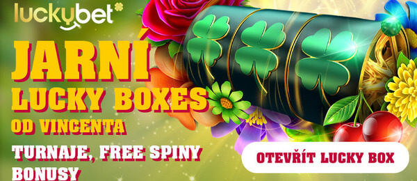 LuckyBet Jarní kalendář: otevírej boxy plné FREE spinů a odměn