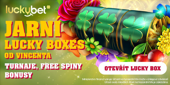 LuckyBet Jarní kalendář: otevírej boxy plné FREE spinů a odměn