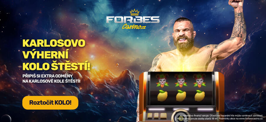 Zatočte si Karlosovo kolo štěstí ve Forbes casinu ZDE