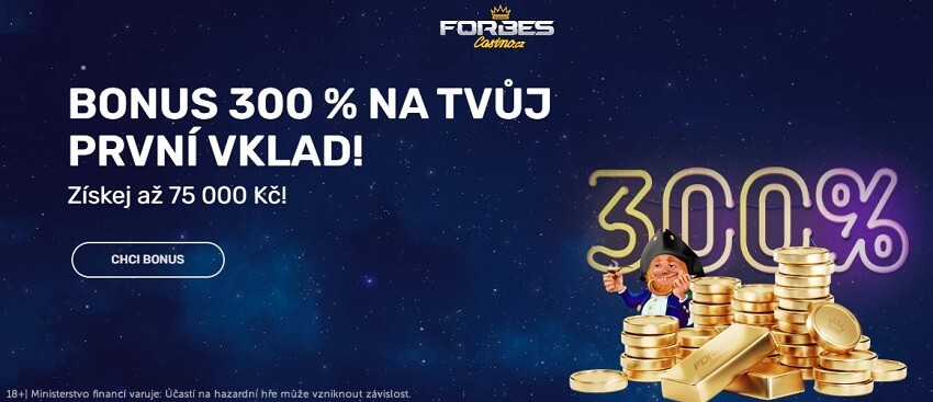 Registrujte se ZDE a získejte uvítací bonus ve Forbes casinu až 75 000 Kč