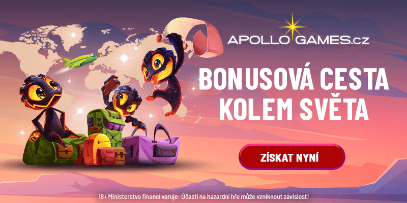 Cesta kolem světa v Apollo casinu. Získat lze až 130 free spinů