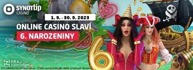 Casino SYNOT TIP slaví 6. narozeniny