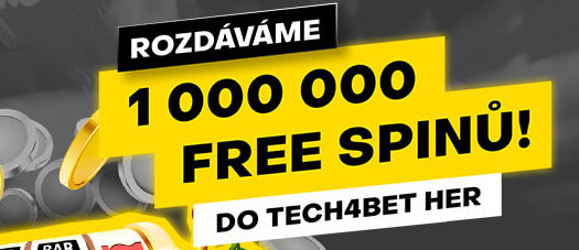 Fortuna rozdává milion free spinů