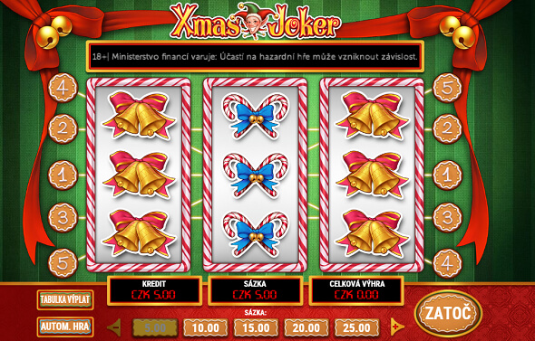 Zahrajte si automat Xmas Joker ZDE