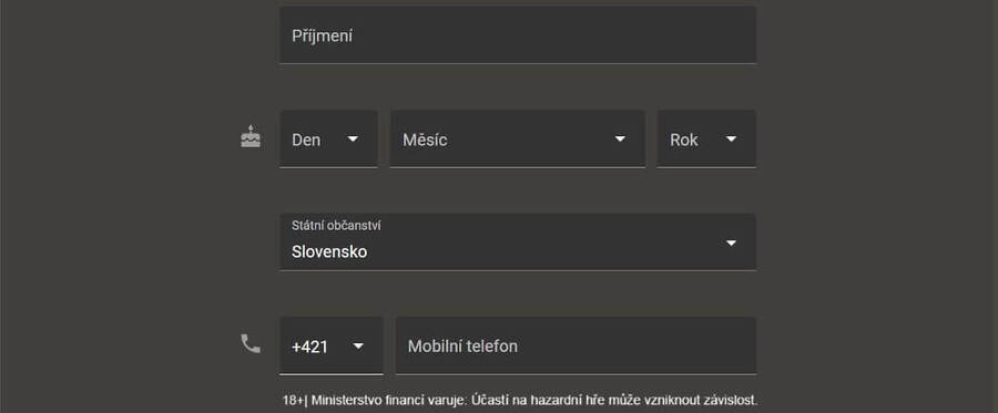 Registrace Slováků v CZ online casinech