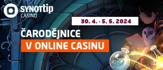 Čarodějnické bonusy na vás tento týden čekají v online casinu SYNOT TIP