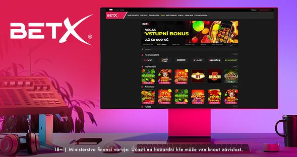 BetX online automaty pro CZ hráče