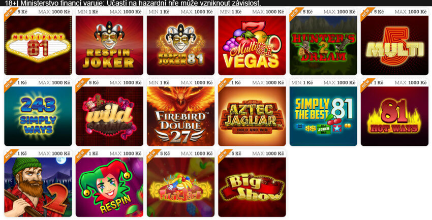 Nejhranější hry v online casinu MONACObet
