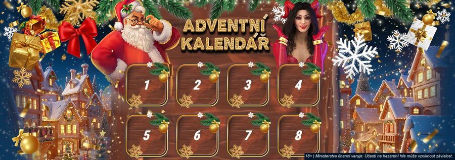 Adventní kalendář v casinu SYNOT TIP