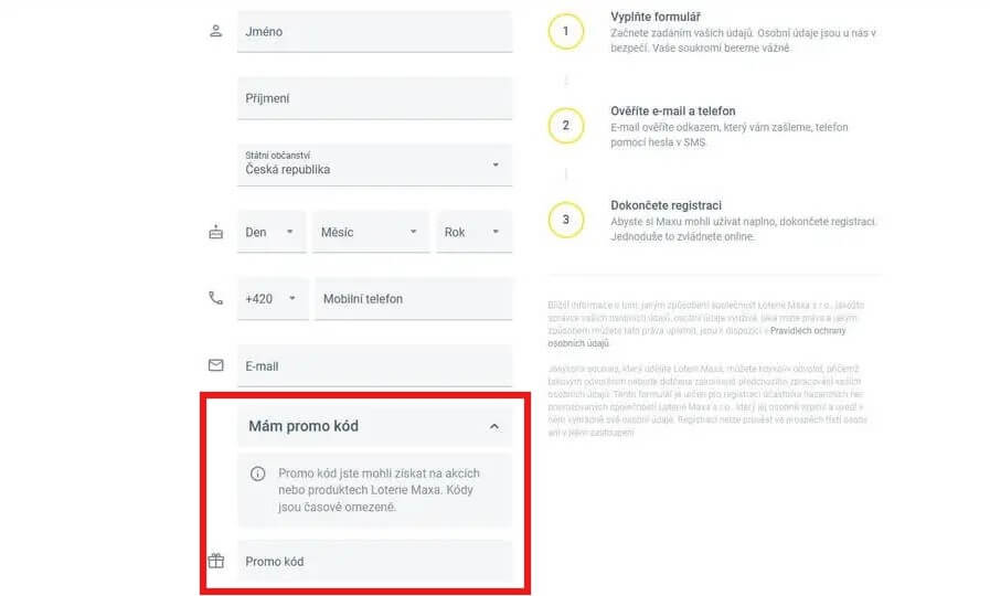 Maxa promo kód