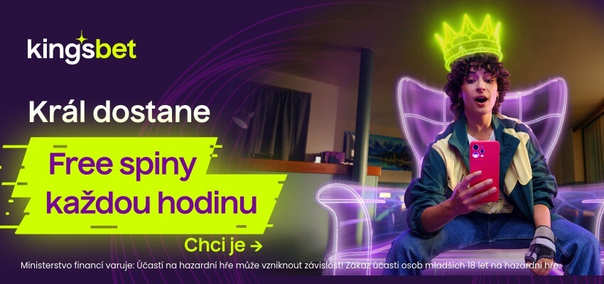 Free spiny každou hodinu u Kingsbetu