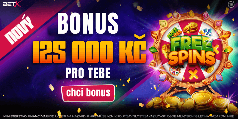 Nový bonus 125 000 Kč u BetX