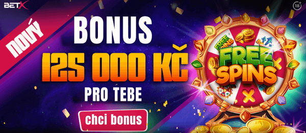 Nový bonus 125 000 Kč u BetX