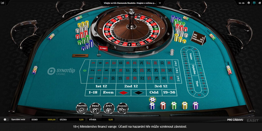 Ruleta v demo režimu