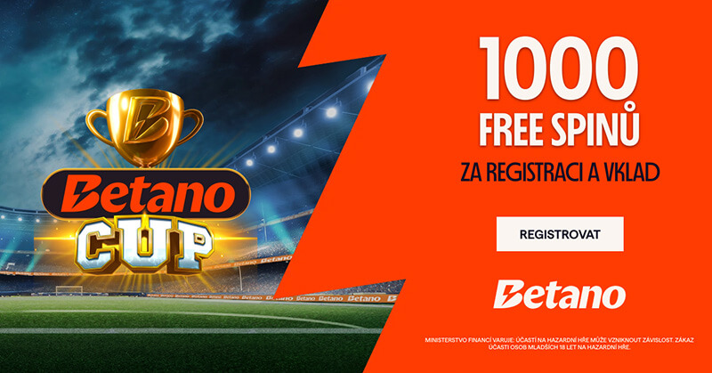 Betano vstupní bonus až 1 000 free spinů a 150 Kč